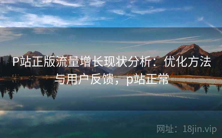 P站正版流量增长现状分析：优化方法与用户反馈，p站正常  第2张