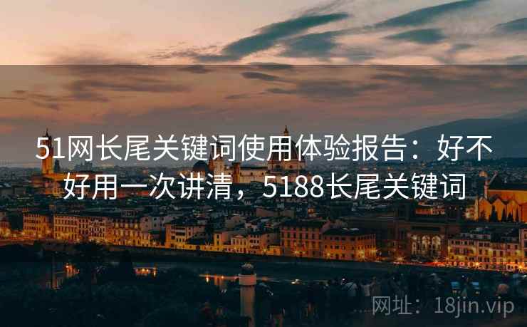 51网长尾关键词使用体验报告：好不好用一次讲清，5188长尾关键词  第1张