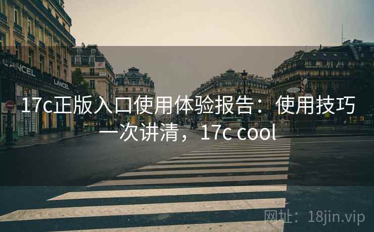 17c正版入口使用体验报告：使用技巧一次讲清，17c cool  第2张