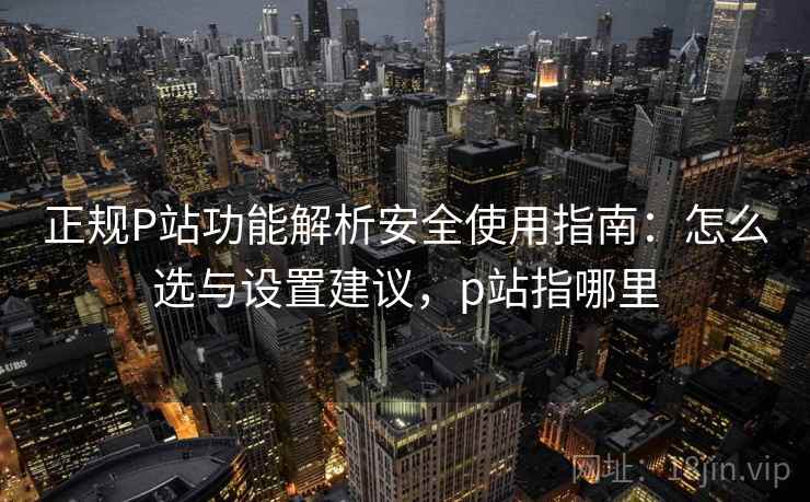 正规P站功能解析安全使用指南:怎么选与设置建议,p站指哪里 第2张 正规P站功能解析安全使用指南:怎么选与设置建议,p站指哪里 第2张
