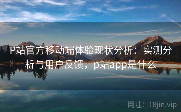 P站官方移动端体验现状分析：实测分析与用户反馈，p站app是什么