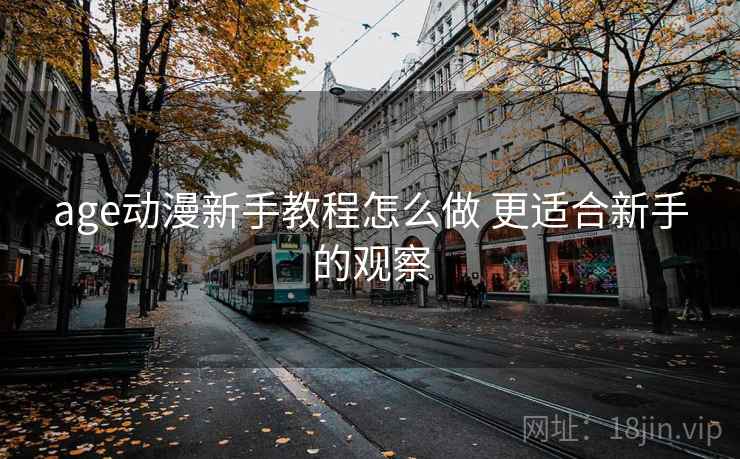 age动漫新手教程怎么做 更适合新手的观察