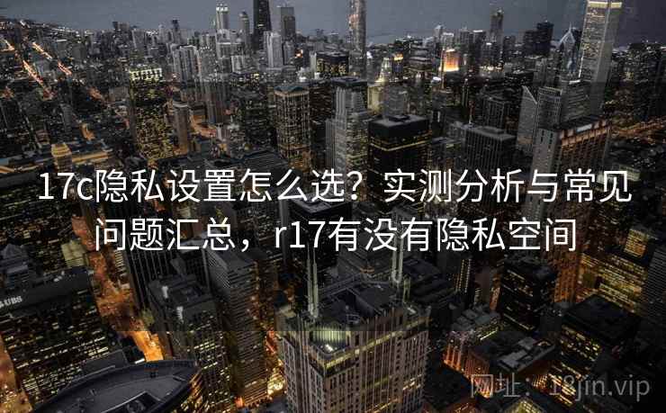 17c隐私设置怎么选？实测分析与常见问题汇总，r17有没有隐私空间  第2张