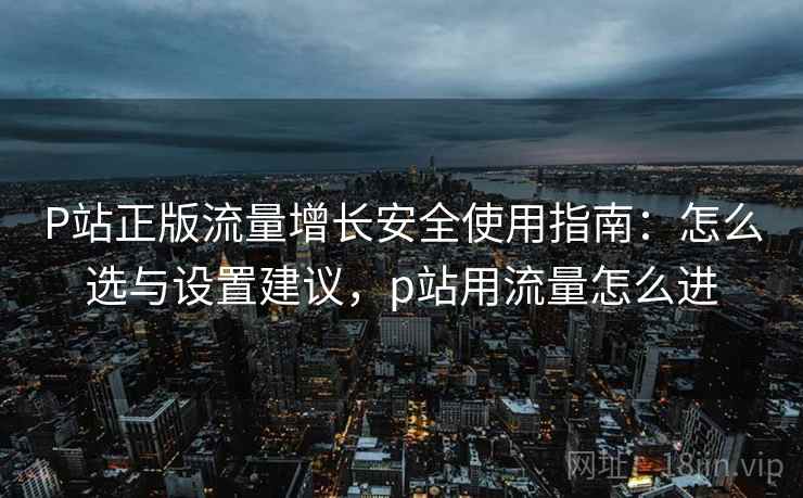 P站正版流量增长安全使用指南:怎么选与设置建议,p站用流量怎么进 第2张 P站正版流量增长安全使用指南:怎么选与设置建议,p站用流量怎么进 第2张